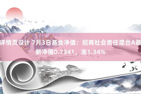 详情页设计 7月3日基金净值：招商社会责任混合A最新净值0.7341，涨1.34%